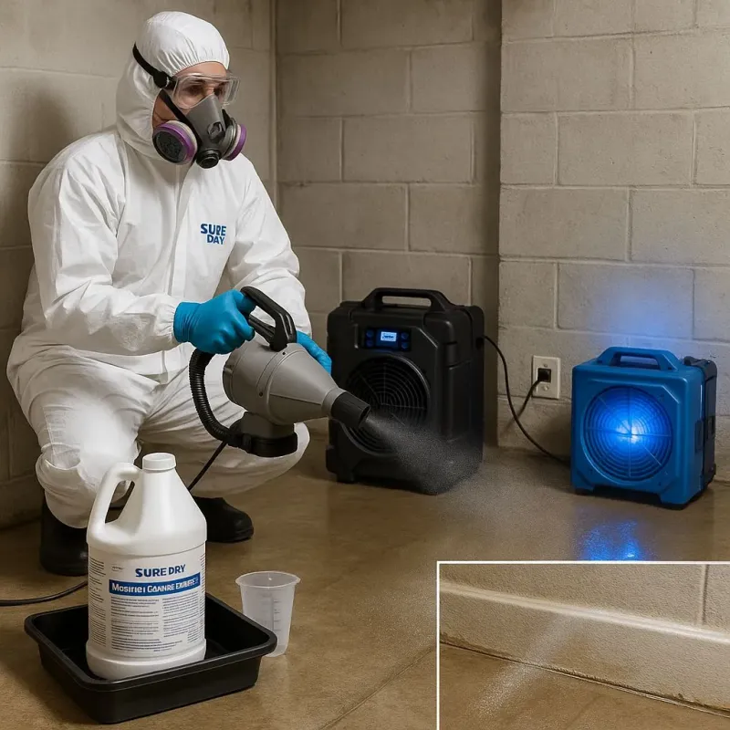 Sanitization and Odor Removal process in Cochituate, MA